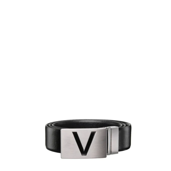 Valentino Coffret Ceinture et Porte carte cuir Dak-Homme Porte Cartes