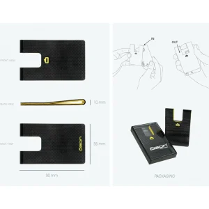 Ögon Porte cartes Carbone Wallet-Femme Porte Cartes | Porte Cartes