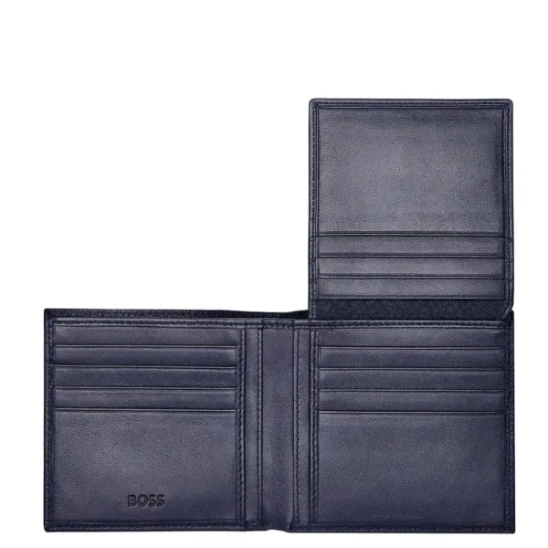 Hugo Boss Porte cartes en cuir Classic Grained-Homme Portefeuille