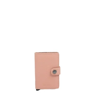 Secrid Porte-cartes en aluminium et cuir Miniwallet – 6 cartes-Femme Porte Cartes | Porte Cartes