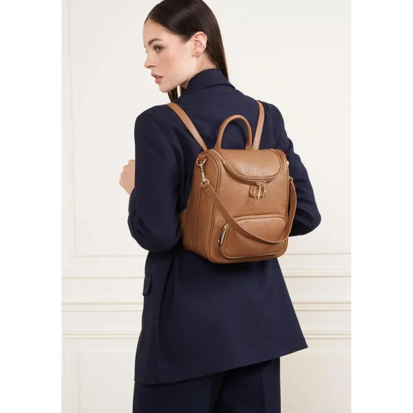 Lancaster Sac à dos en cuir Dune-Femme Sac Porté Épaule