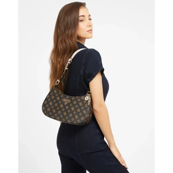 Guess Sac d’épaule Noelle-Femme Sac Porté Épaule