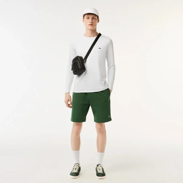 Lacoste Sacoche en cuir Nomogramme-Homme Sacoche Bandoulière