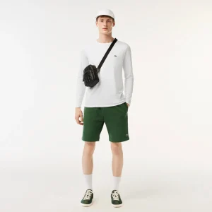 Lacoste Sacoche en cuir Nomogramme-Homme Sacoche Bandoulière