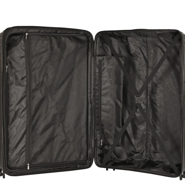 Bemon Valise extensible 85cm Paris- Valise 4 Roues Rigide